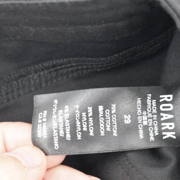 NWT Roark Pants Mens 29 Black Drawstring Layover Traveler Pant - Picture 14 of 16